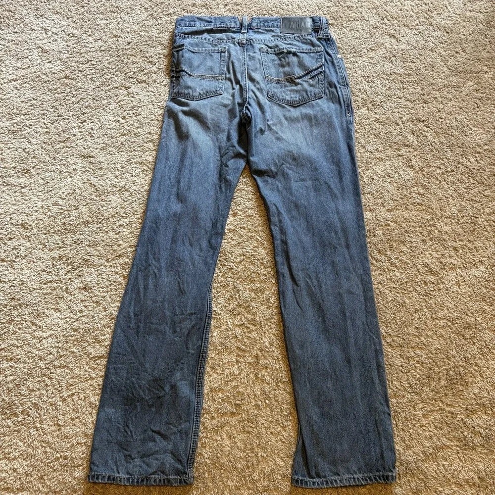 Ariat M4 Relaxed Straight Leg Men's 32x33 Blue Jeans Western